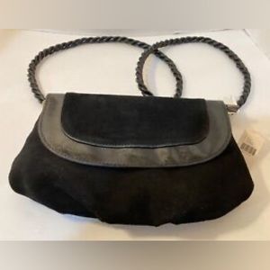 Anthropologie NWT Suede Crossbody Purse